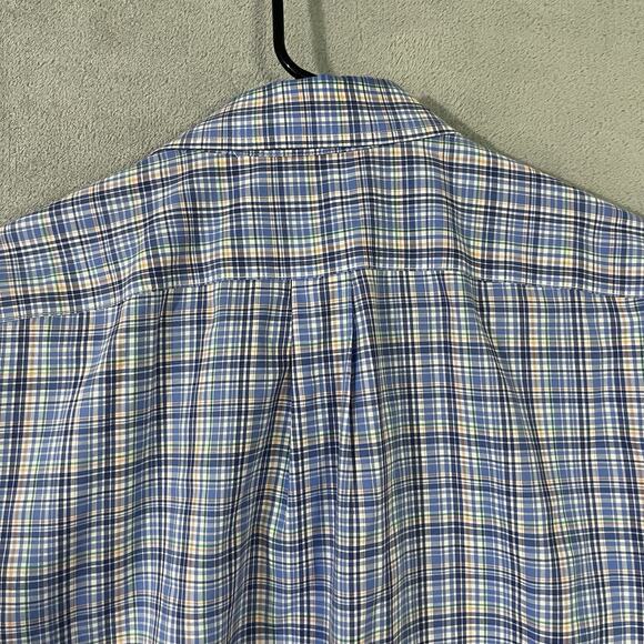 Lauren Ralph Lauren Black Label Regular Fit Stretch Shirt 17 32/33 Blue Plaid XL - Picture 9 of 9